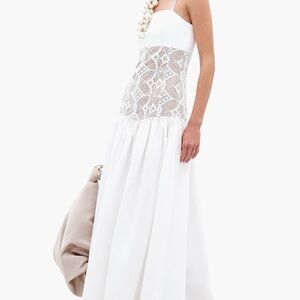 Pilar Linen & Lace Maxi Dress